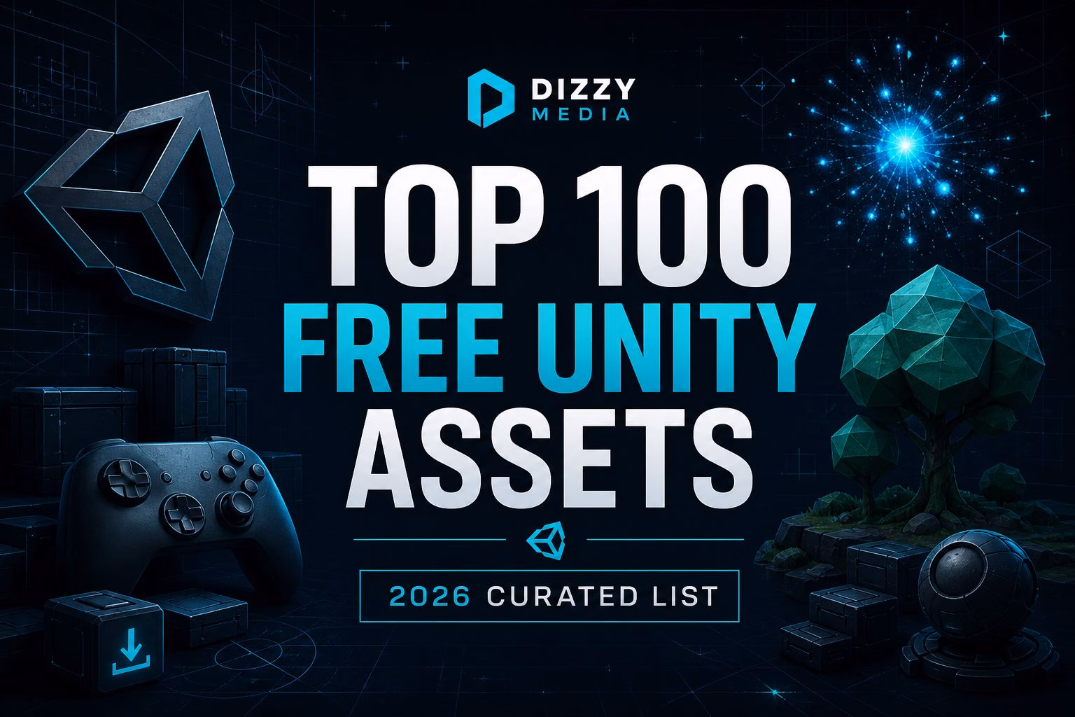 Top 100 Free Unity Assets 2026 curated list featured image
