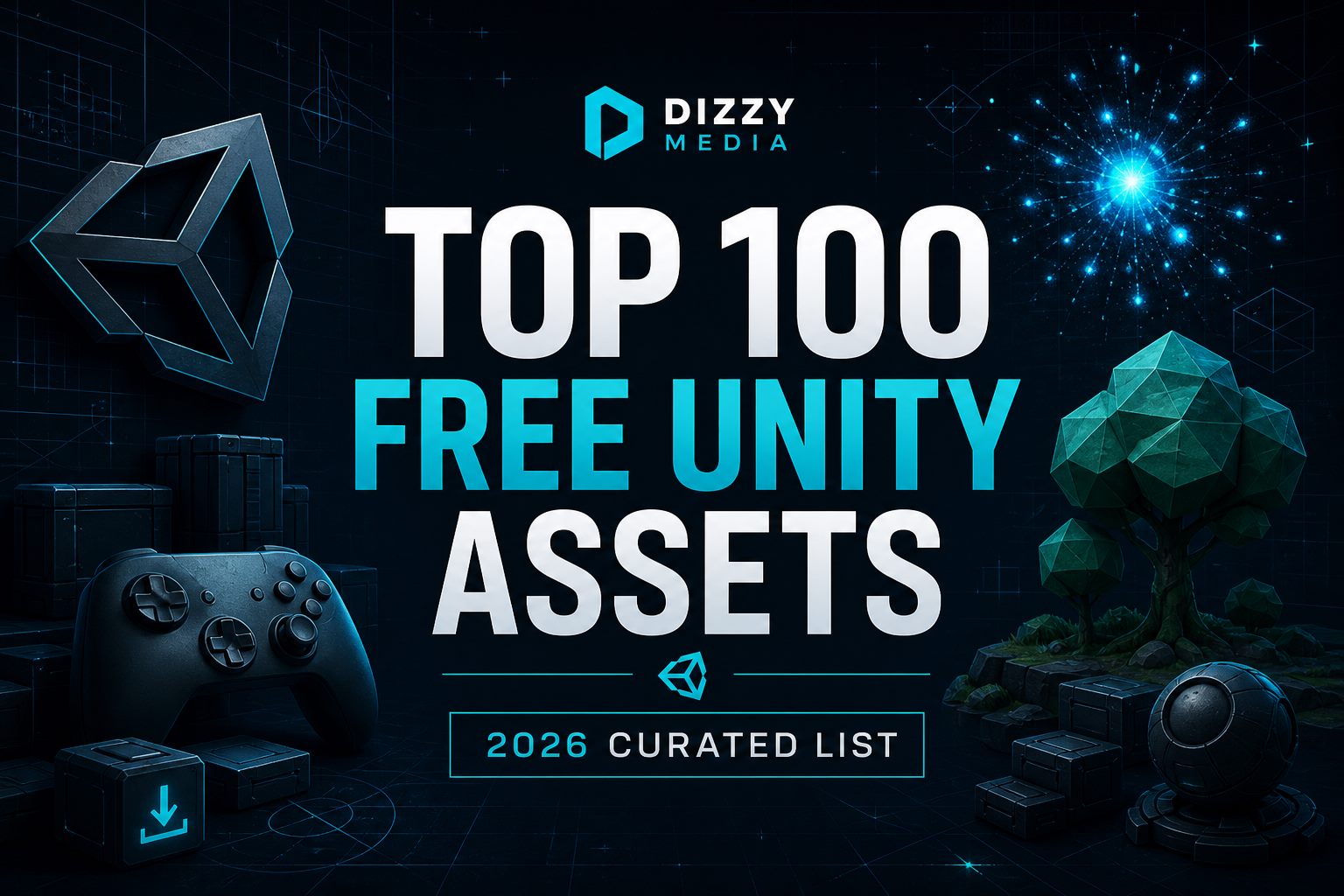 Top 100 Free Unity Assets 2026 curated list featured image